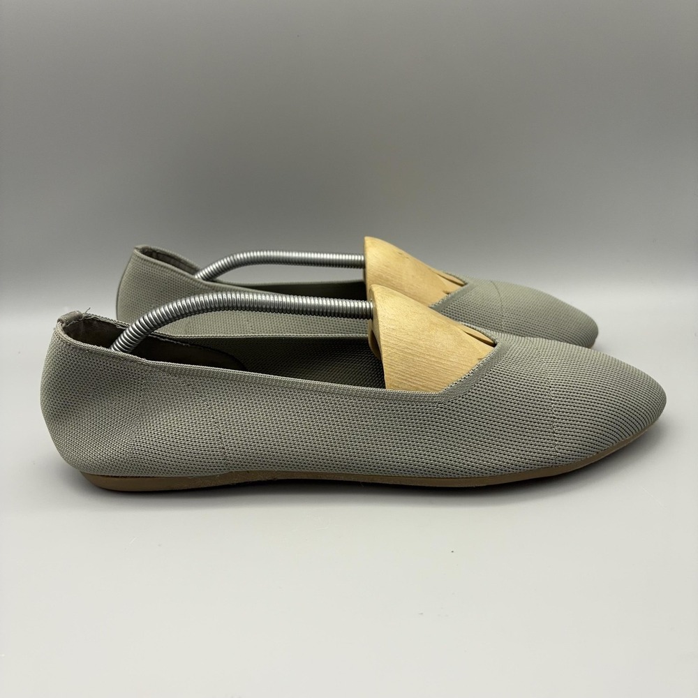 Torrid Shoes Womens Size 10.5 Green 4F Sage Stretch Knit Flats Slip On NWT - Picture 6 of 12